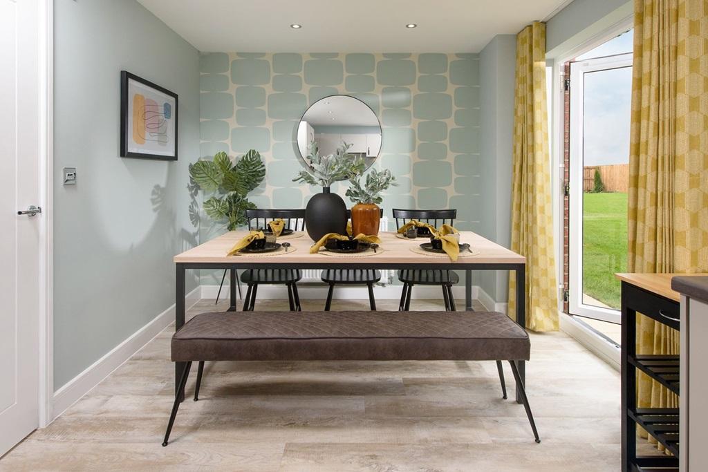 Modern dining area