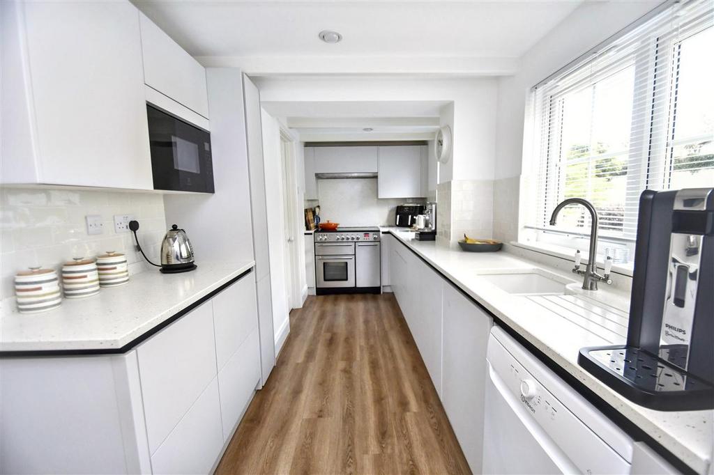 Galley style kitchen