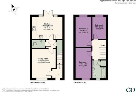 3 bedroom terraced house for sale, Annas Meadow, Shefford, SG17