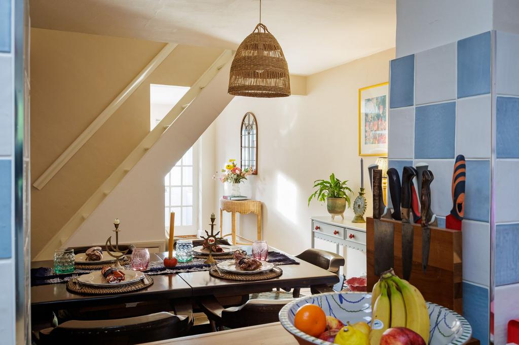 Serving Hatch View Into Dining Room
