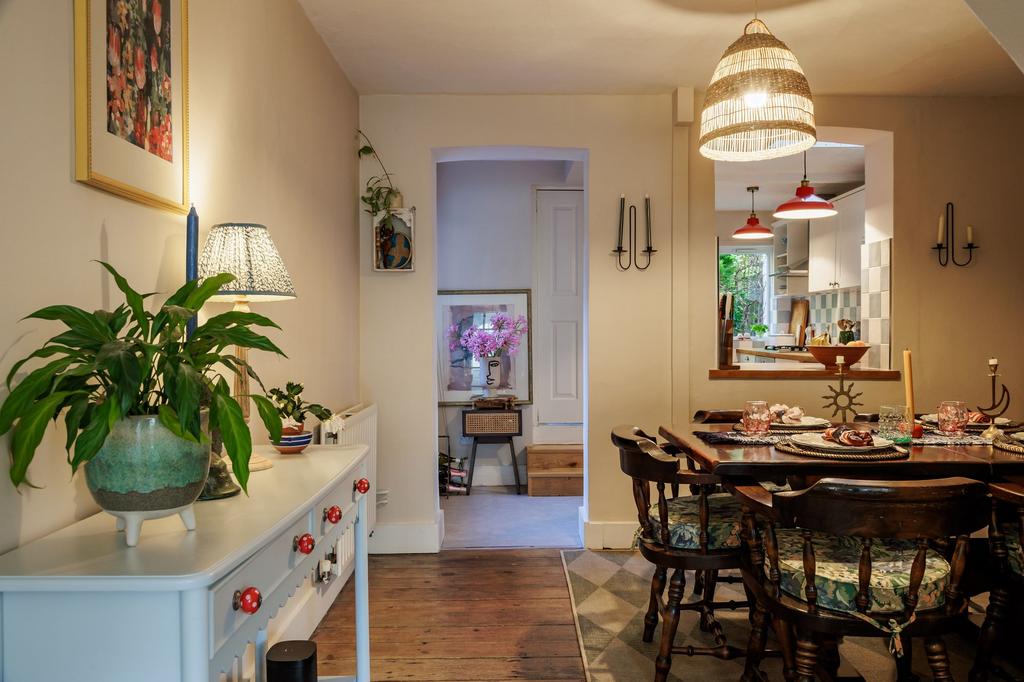 Dining Room Leading Into Kitchen