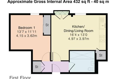 1 bedroom flat for sale, Civic Close, St Albans, AL1