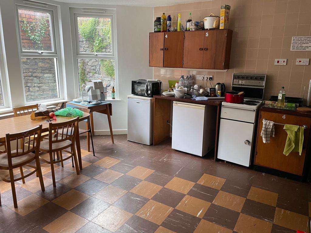 Large kitchen with generous natural light from ...