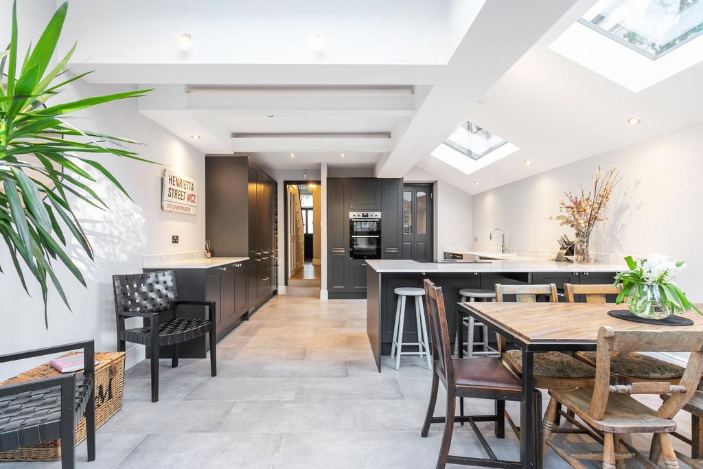 Open plan kitchen living area
