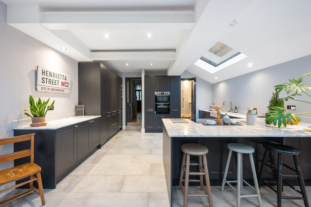 Open plan kitchen living area