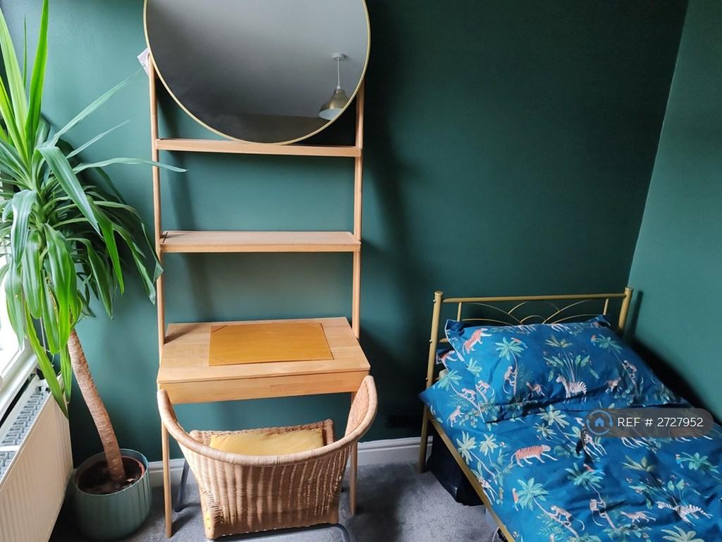 The Bedroom For Rent. Shown With a Single Bed