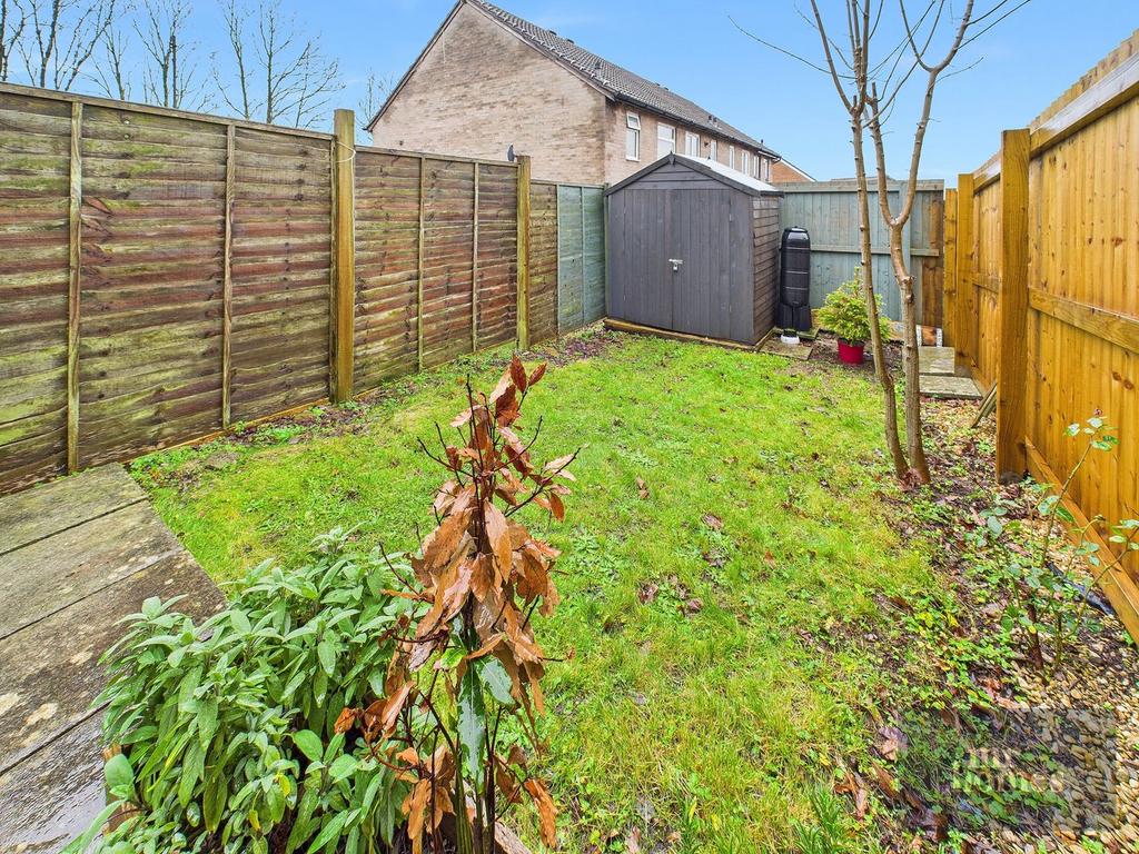 Rear Garden with Shed