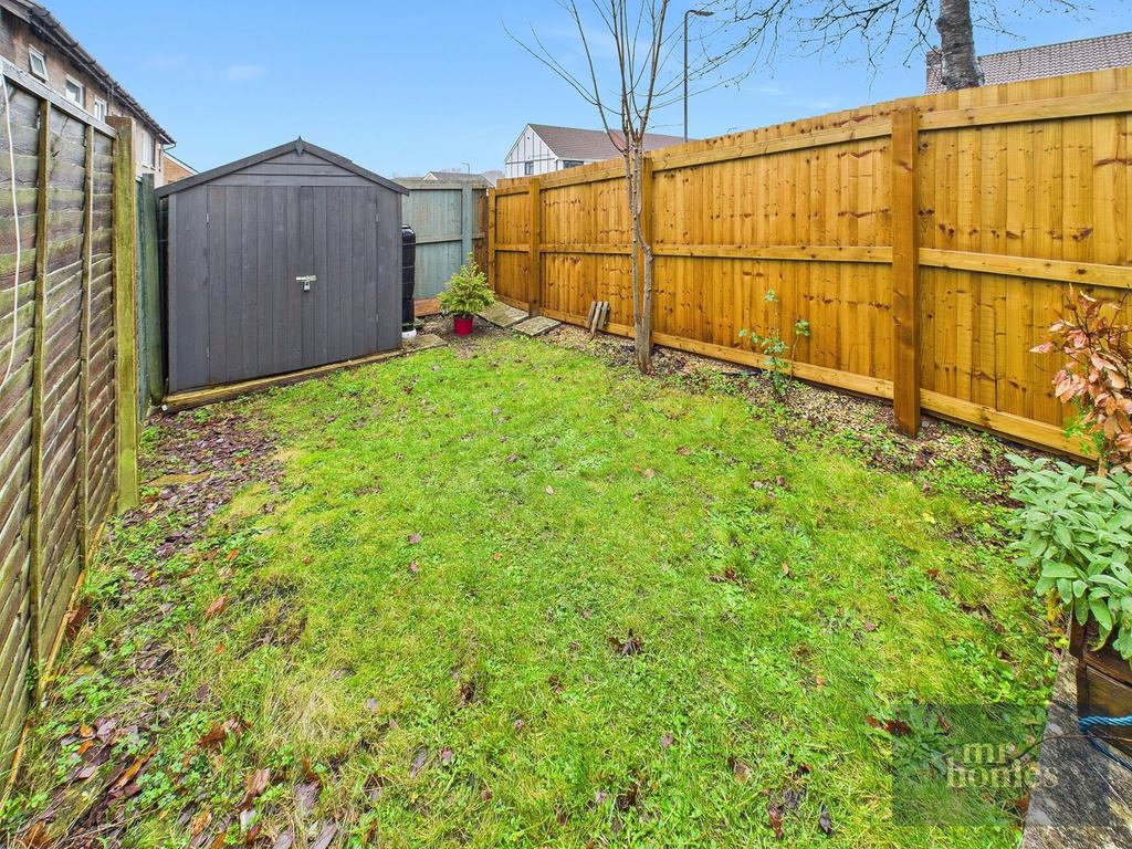 Rear Garden with Shed