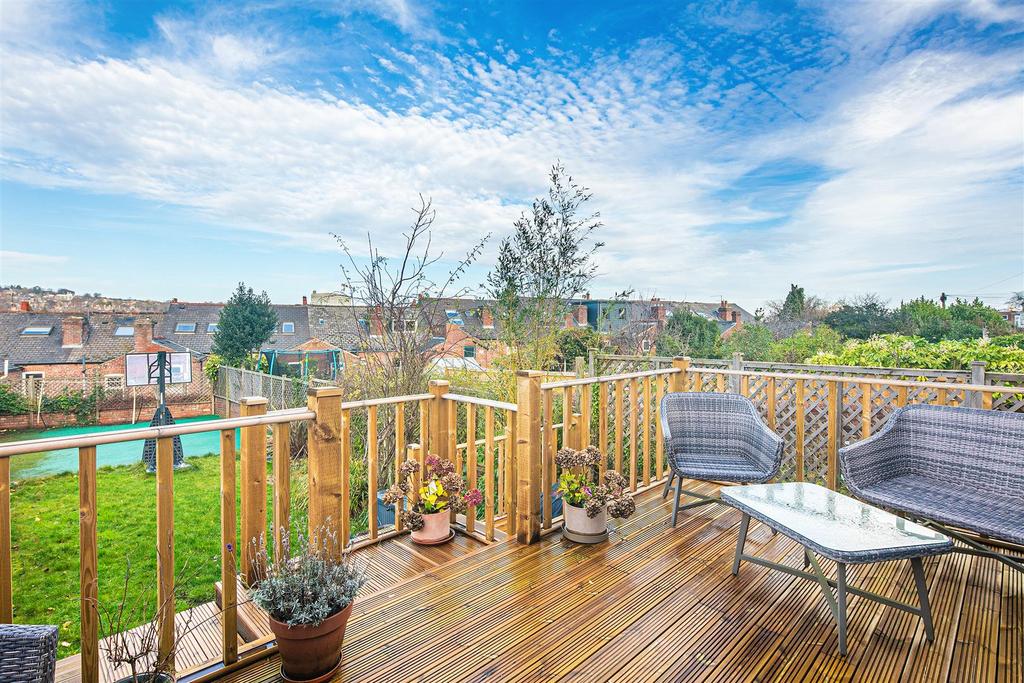 Deck and garden