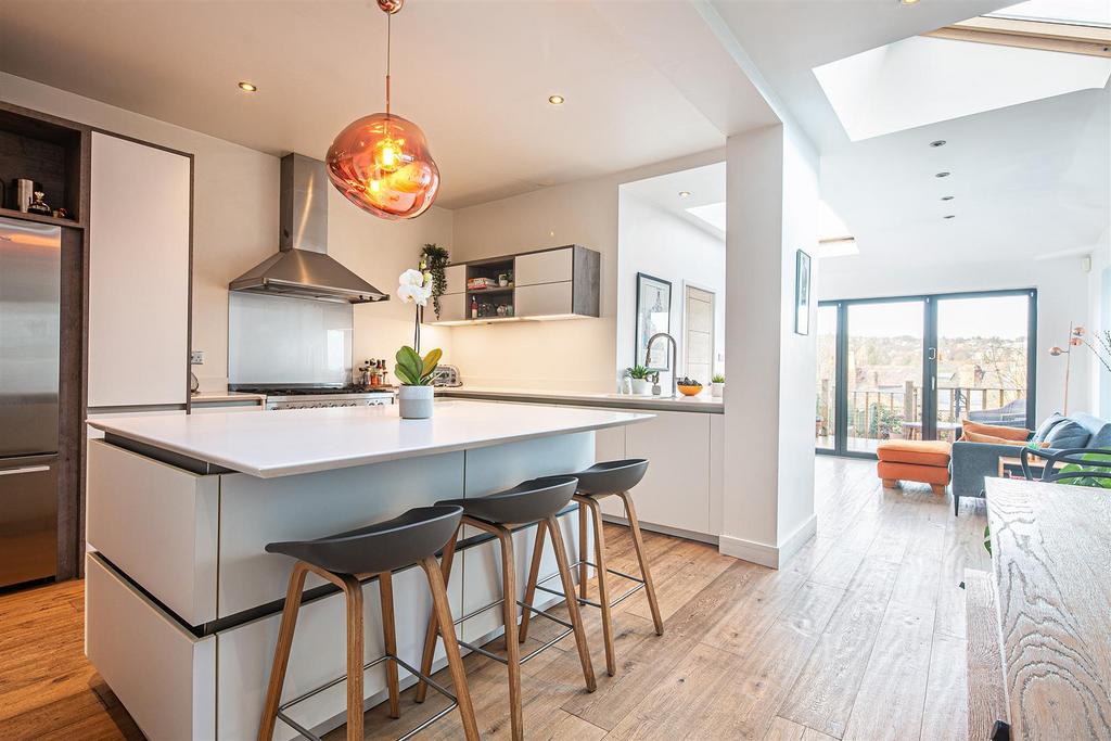 Kitchen through to extension