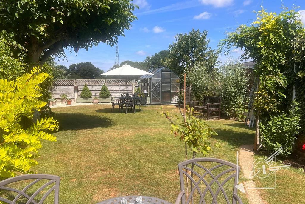 Rear garden: