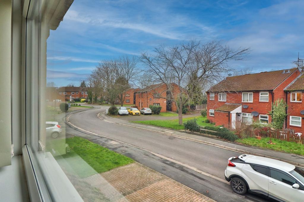 View of street from front of house
