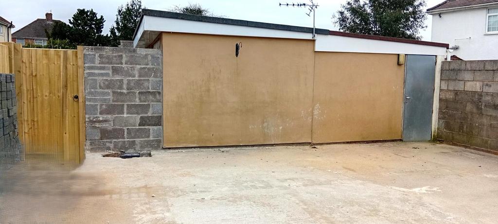 Rear parking spaces