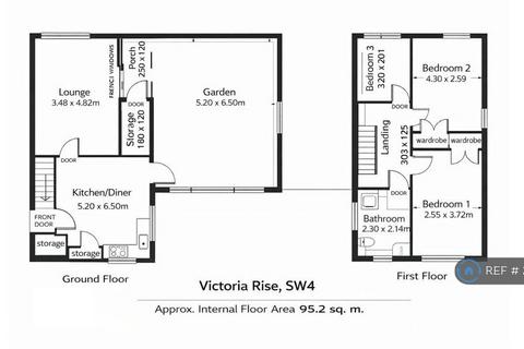 3 bedroom maisonette to rent, Victoria Rise, London, SW4