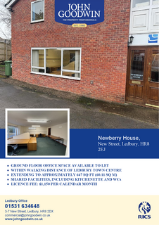 Office to rent, New St Ledbury HR8 2EJ