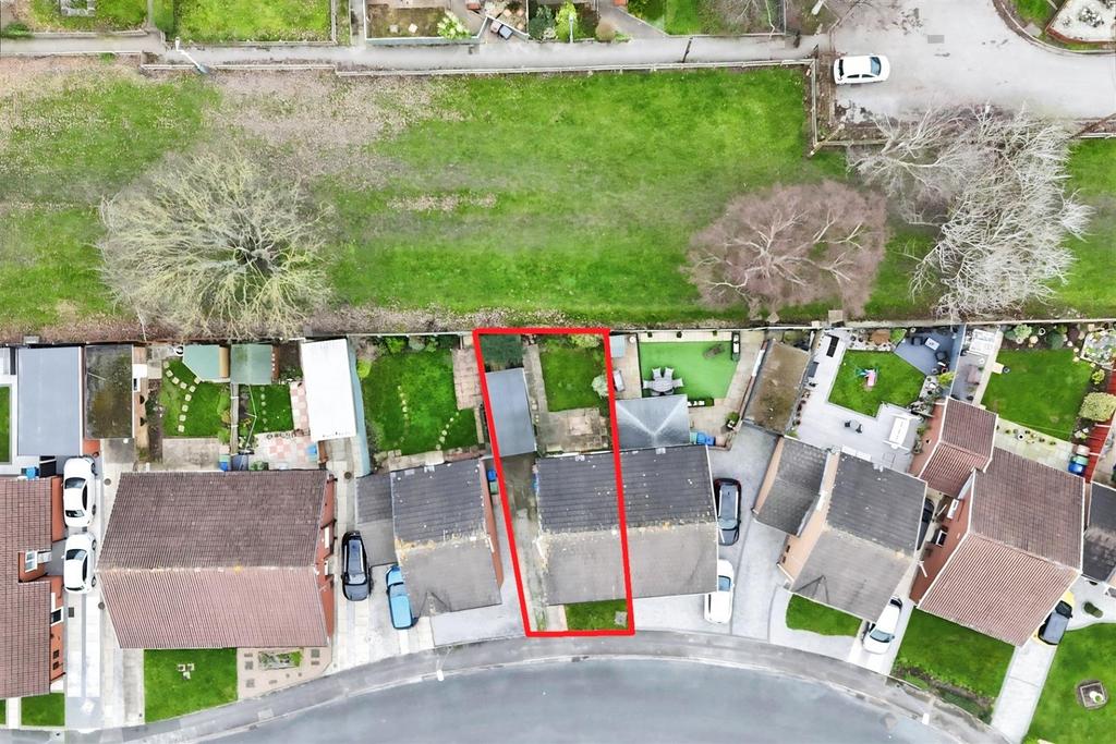 Aerial view of the property