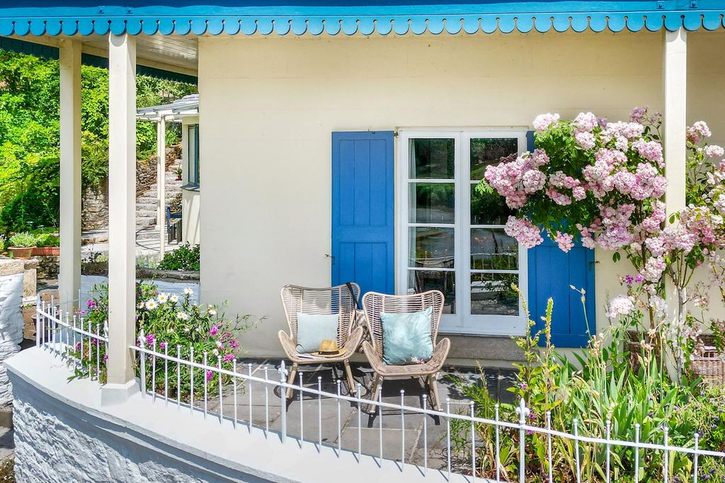 Front Patio, Danescombe Valley House, Calstock....