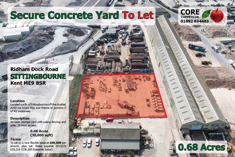 Land to rent - Ridham Dock Iwade ME9 8SR