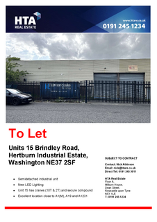 Warehouse to rent, 17-18 Brindley Rd Washington NE37 2SF