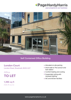 Office to rent, 5-5 London Rd Bracknell RG12 2UL