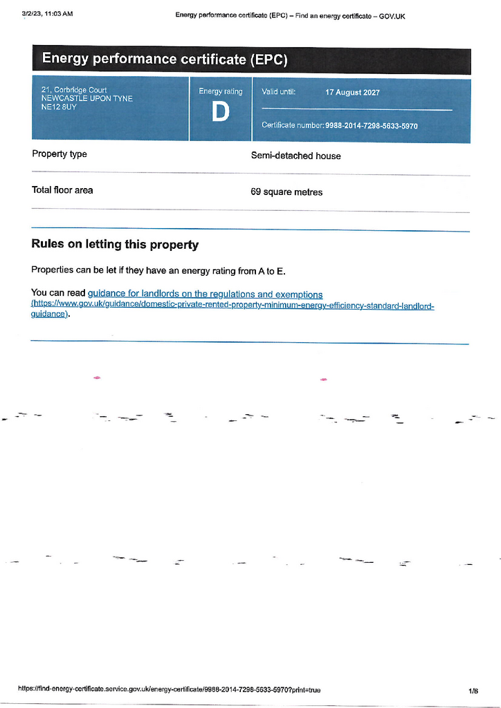 EPC Certificate