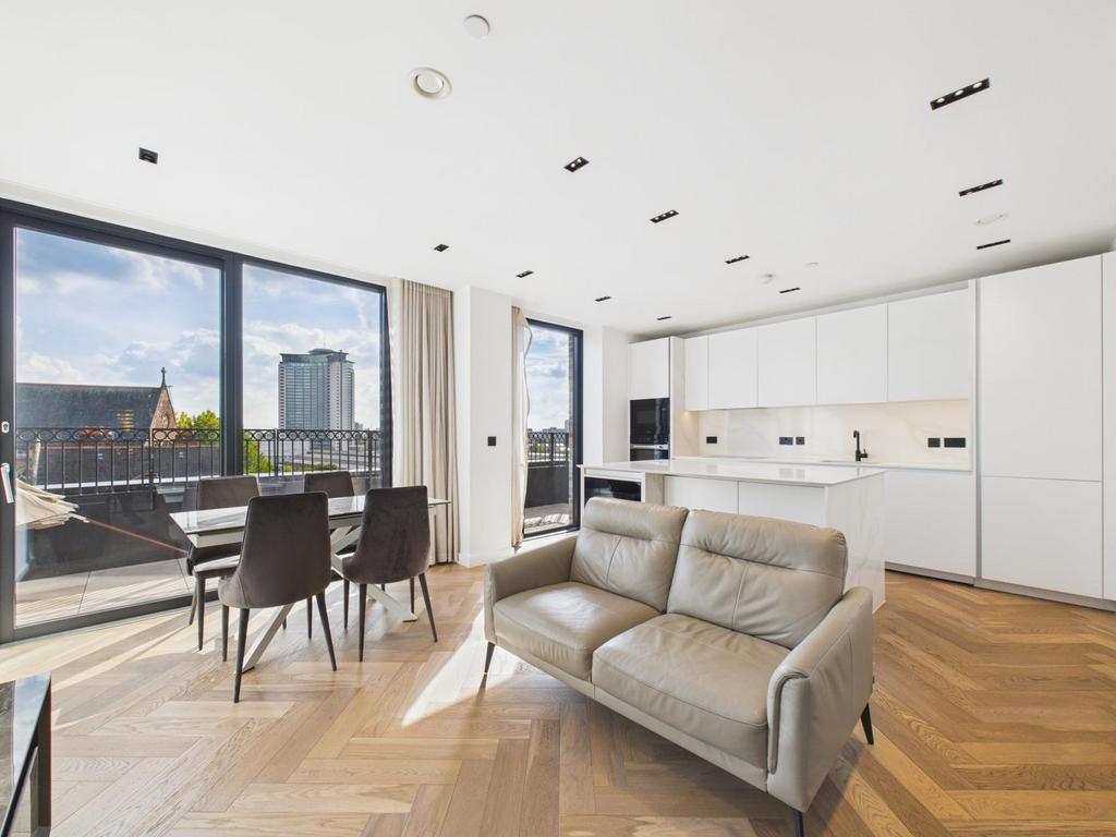 Open-plan living area, open plan living