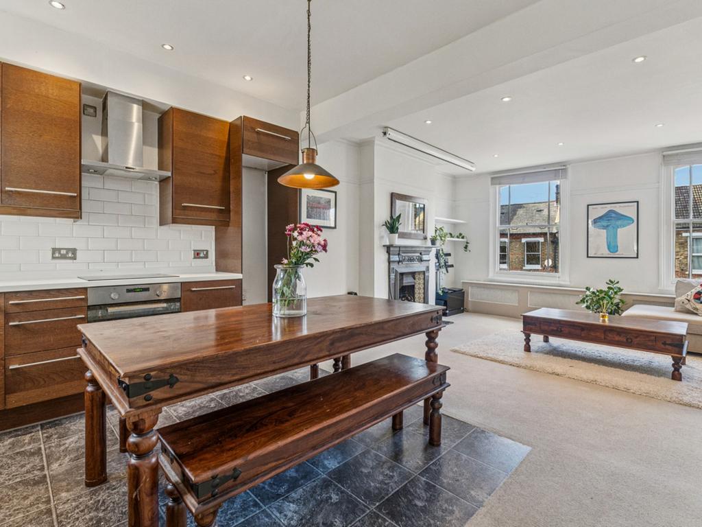 Open-plan living area, open plan living