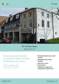 Office to rent, 55-56 St Marys Butts Reading RG1 2LG
