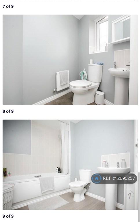 1 Bathroom + Toilet Upstairs, 1 Toilet Downstairs