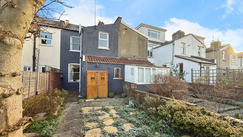 Rear of property