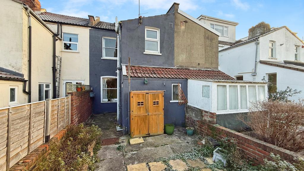 Rear of property