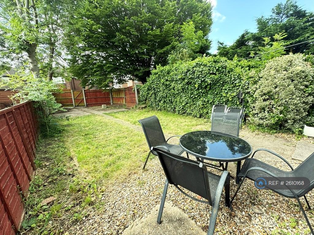 Back Garden With Garden Table And Chairs