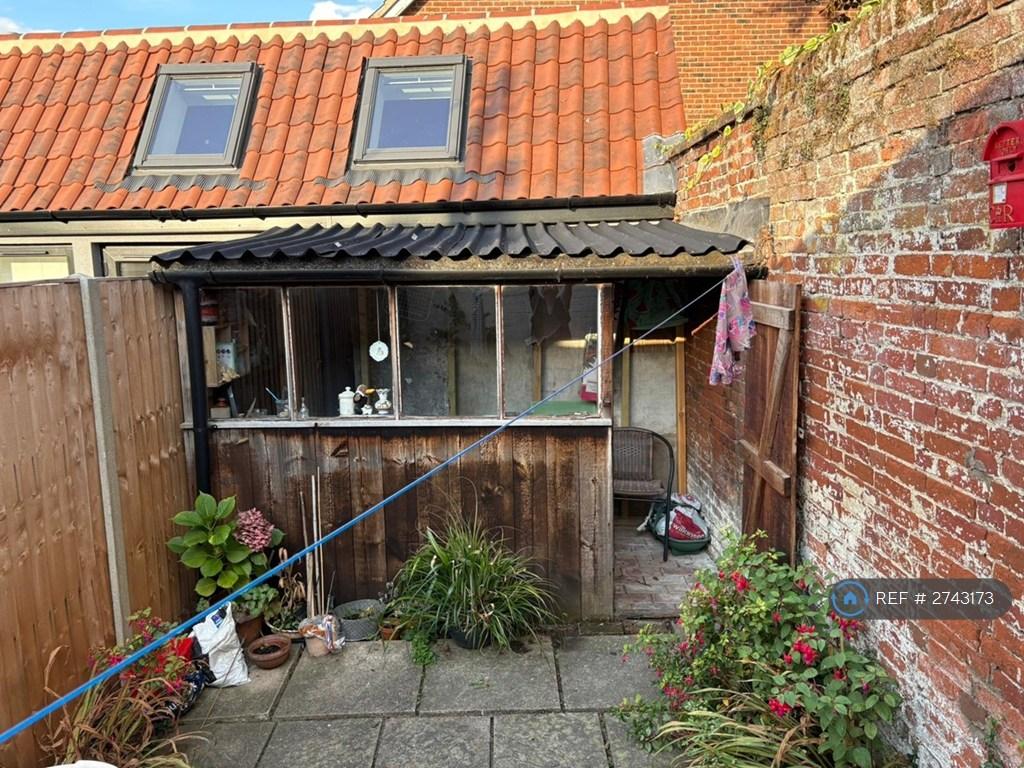 Back Garden With Powered Shed