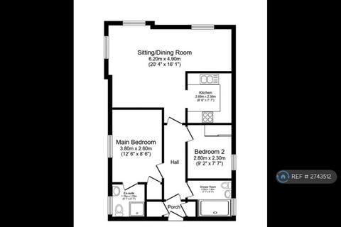 2 bedroom flat to rent, Hulme, Manchester, M15