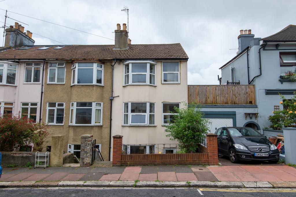 A clear view of the front exterior of a residen...