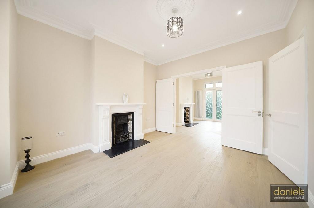 Living room, fireplace
