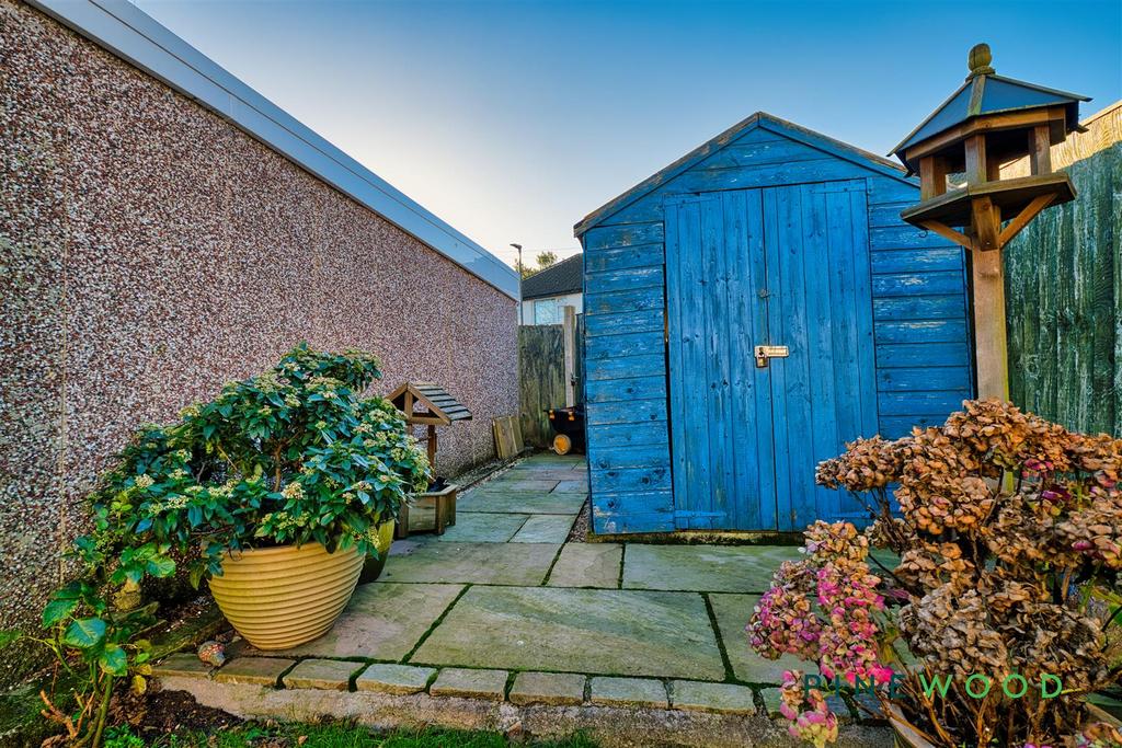 Rear shed