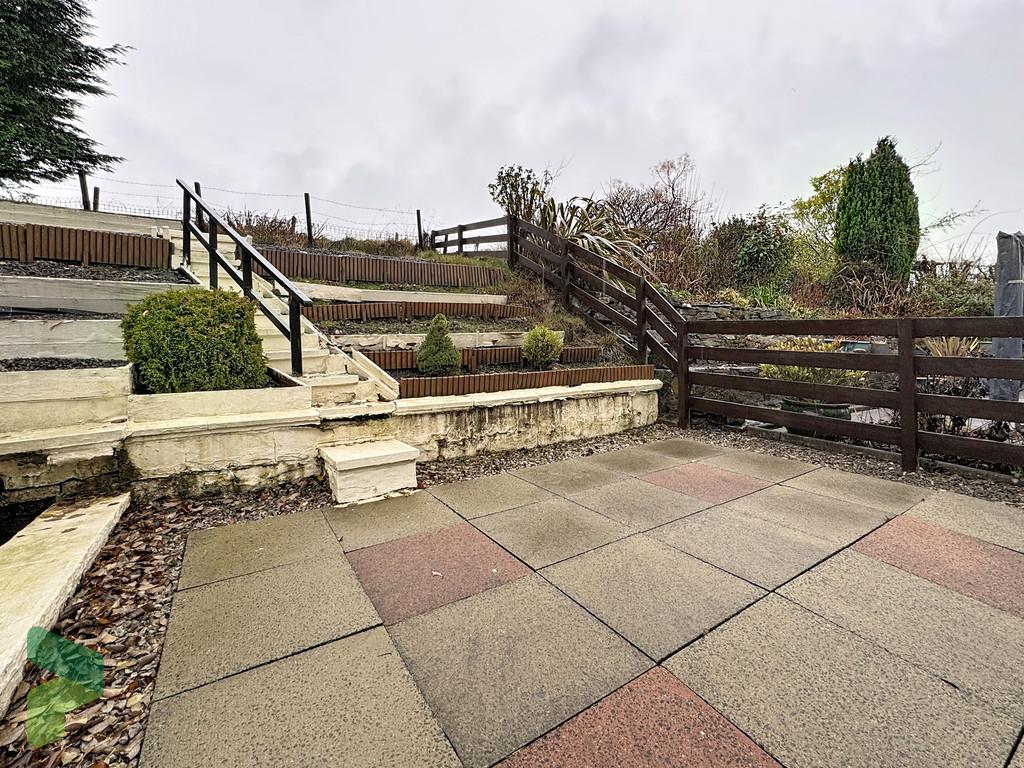 Rear patio and garden