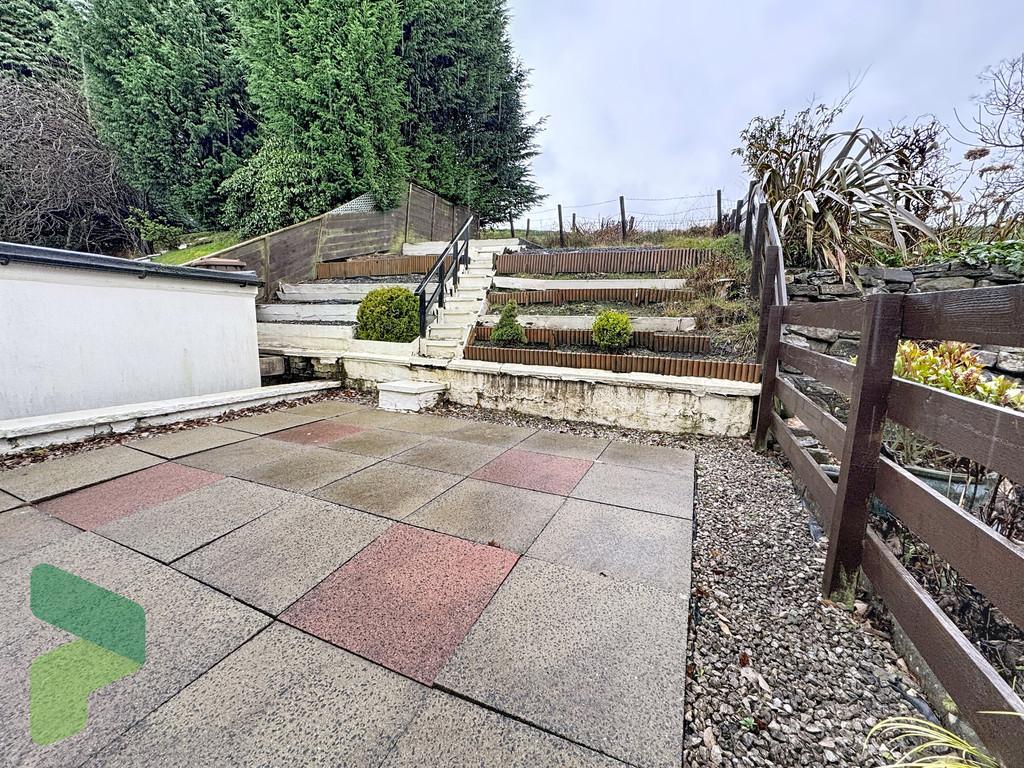 Rear patio and garden