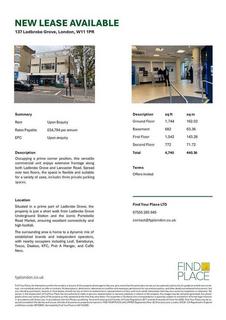 Office to rent, 137 Ladbroke Grove London W11 1PR