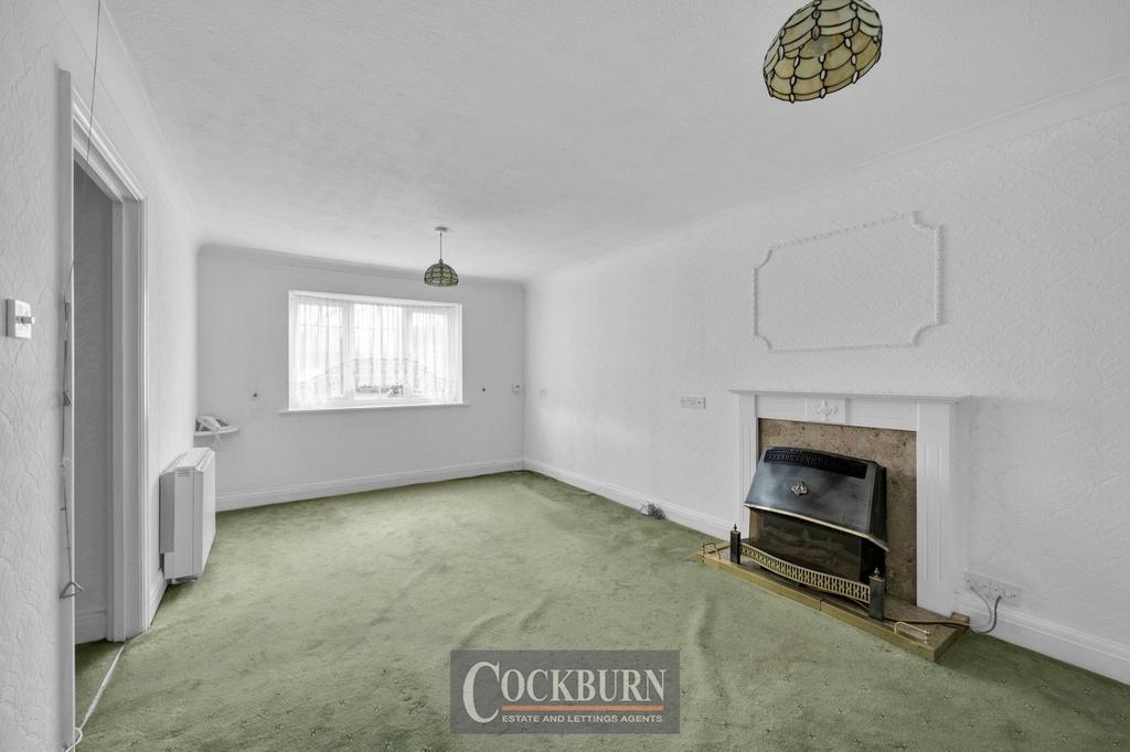 Living room, fireplace