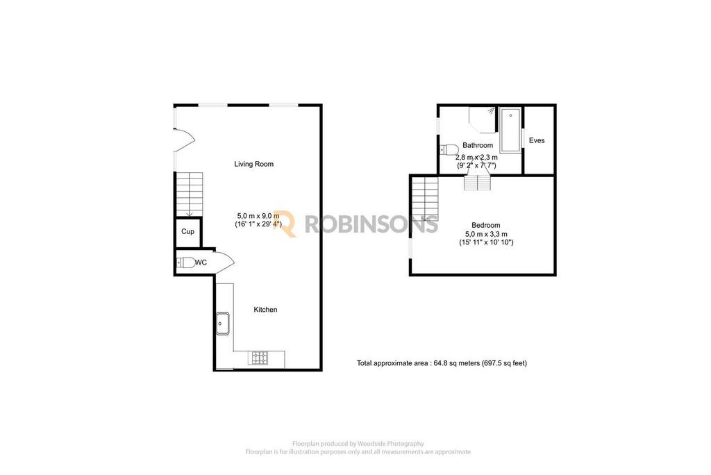 Broomsticks Barn LU6 2 HS - 1. Floor - 2 D Floor Pla