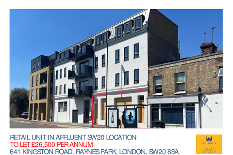 Retail property (high street) to rent, 641 Kingston Road London SW20 8SA