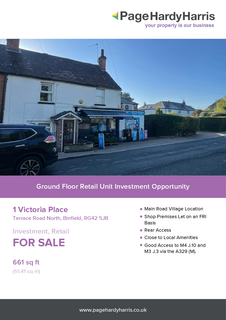 Retail property (high street) for sale, Terrace Road North Bracknell RG42 5JB
