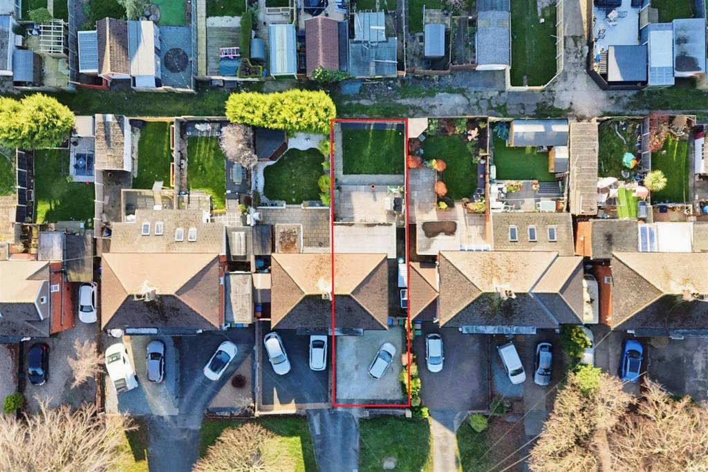 Aerial view of the property