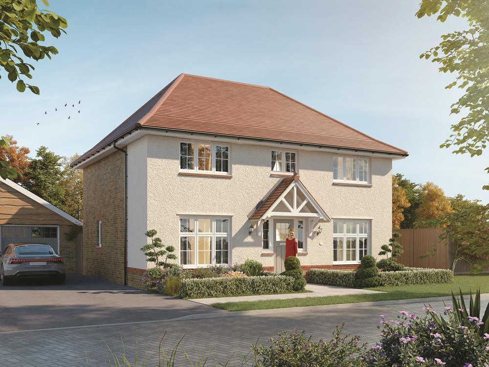 External CGI white render of the Harrogate, 4...