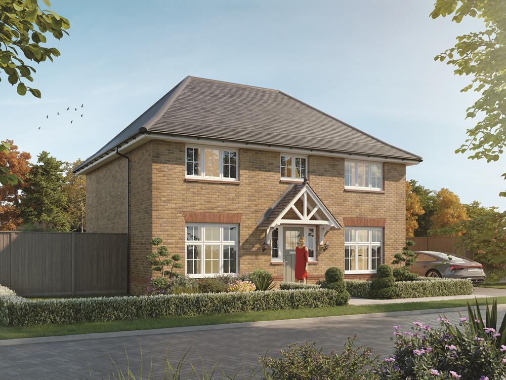 External CGI brick of the Harrogate, 4 bedroom...