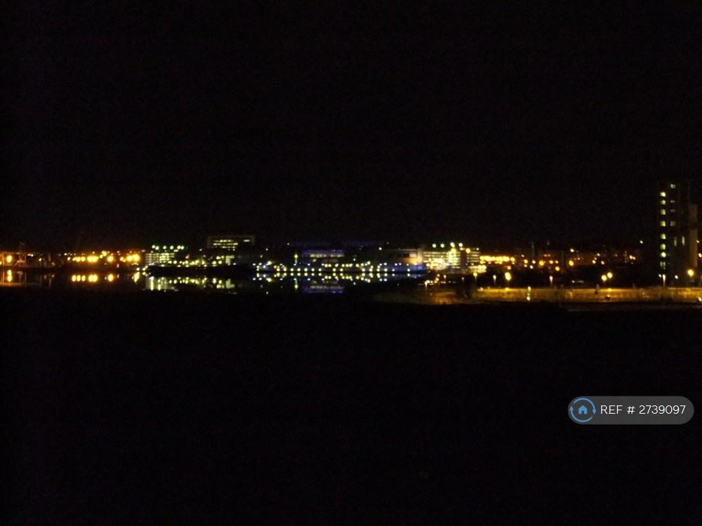 View Across To Royal Yacht Britannia At Night
