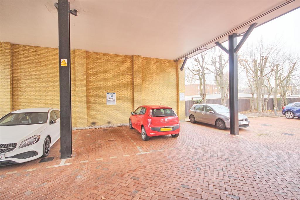 Covered allocated parking space