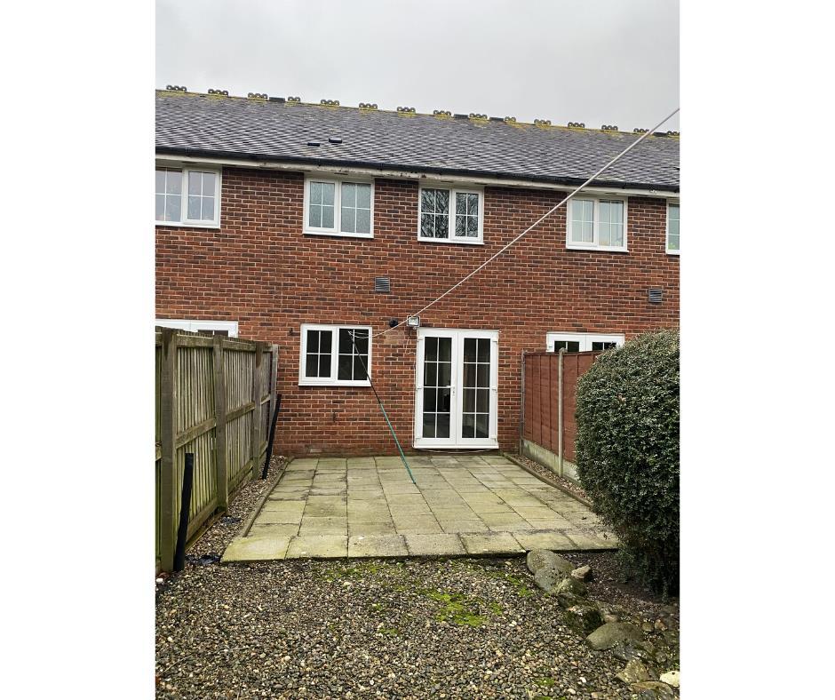 Rear of property